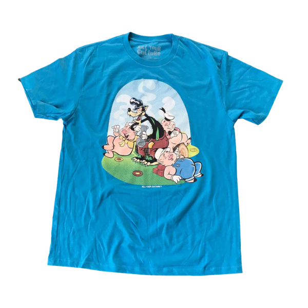 kyc Kill Your Culture Short Sleeve / Extra Large / 3 Little Pigs (Blue)